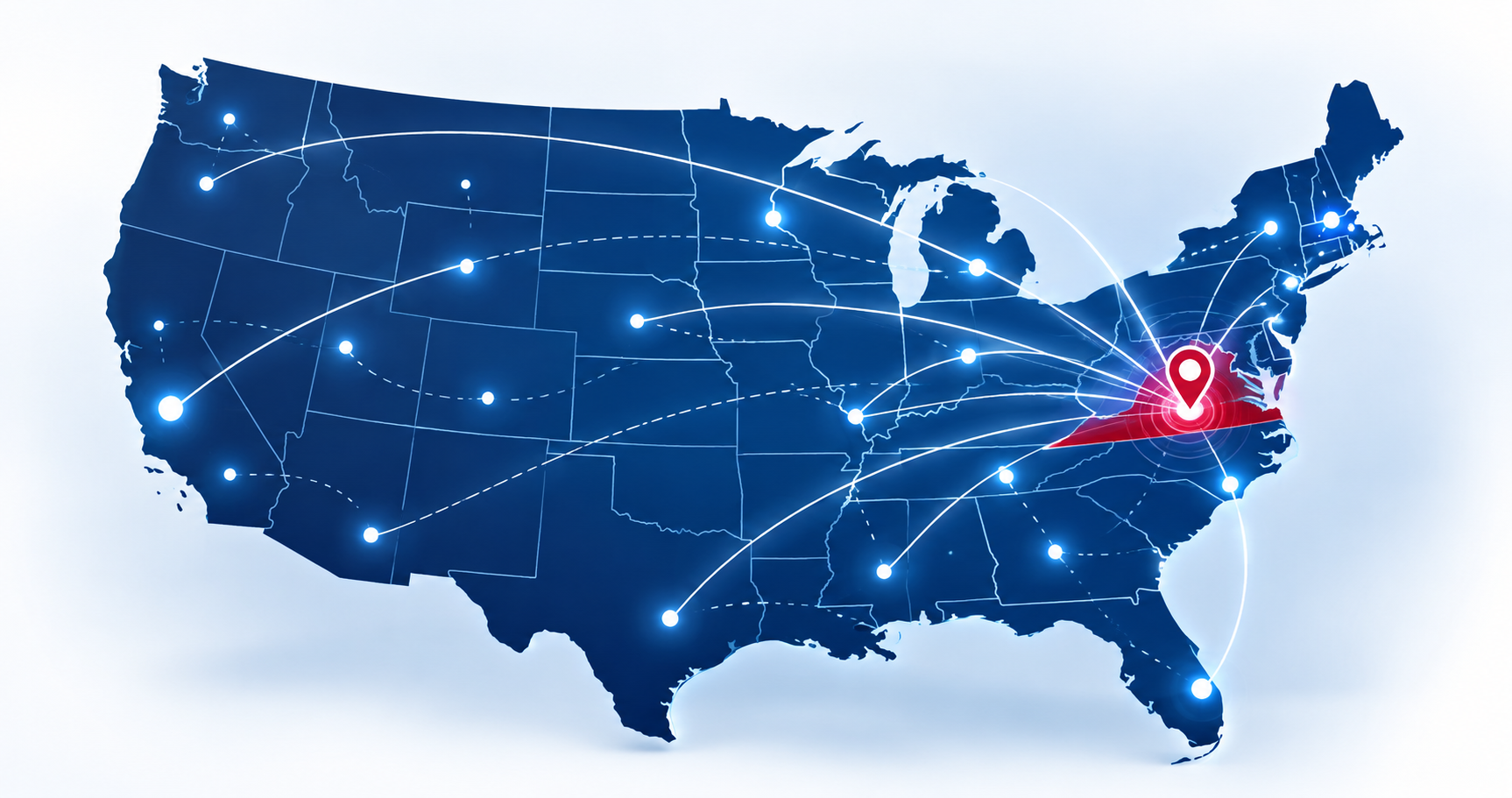 Premier Broadband and Consulting managed IT and cybersecurity service areas across the United States